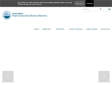 Tablet Screenshot of centrosocialpadredavid.pt